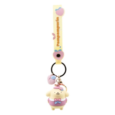 HELLO KITTY AND FRIENDS - Sanrio Peach Series Keychain with Hand Strap (1 portachiavi)