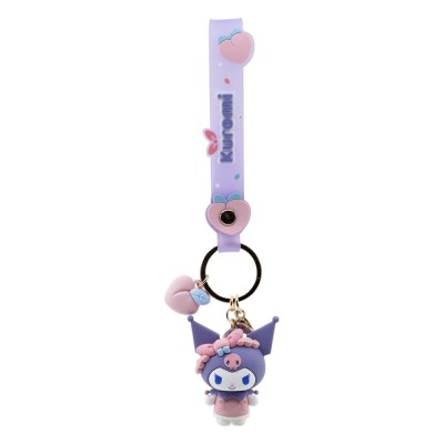 HELLO KITTY AND FRIENDS - Sanrio Peach Series Keychain with Hand Strap (1 portachiavi)