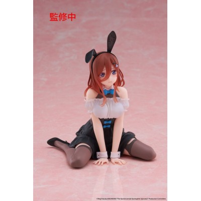 THE QUINTESSENTIAL QUINTUPLETS - Miku Nakano (Bunny Ver.) Desktop Cute Taito PVC Figure 13 cm