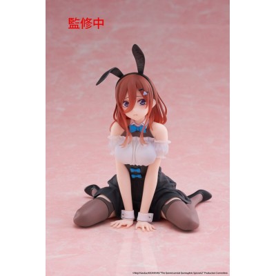 THE QUINTESSENTIAL QUINTUPLETS - Miku Nakano (Bunny Ver.) Desktop Cute Taito PVC Figure 13 cm