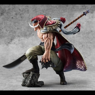 ONE PIECE - White Beard Edward Newgate Super Limited Reprint Ver. P.O.P NEO-Maximum Megahouse PVC Figure 30 cm