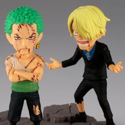 ONE PIECE - Roronoa Zoro & Sanji "Nothing at all" Log Stories World Collectable Figure Banpresto PVC Figure 8 cm