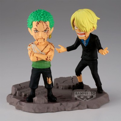 ONE PIECE - Roronoa Zoro & Sanji "Nothing at all" Log Stories World Collectable Figure Banpresto PVC Figure 8 cm