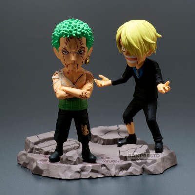 ONE PIECE - Roronoa Zoro & Sanji "Nothing at all" Log Stories World Collectable Figure Banpresto PVC Figure 8 cm