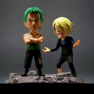 ONE PIECE - Roronoa Zoro & Sanji "Nothing at all" Log Stories World Collectable Figure Banpresto PVC Figure 8 cm