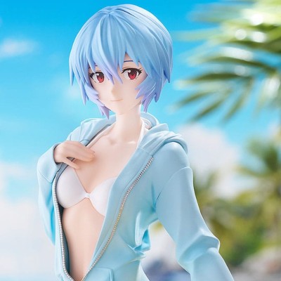 EVANGELION - Rei Ayanami Beach Queens Pop Up Parade L PVC Figure 22 cm