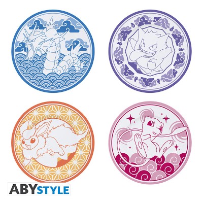 POKEMON  - Set di 4 Piatti in stile giapponese