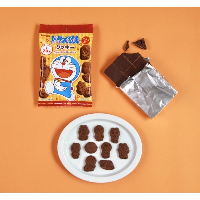 DORAEMON - Biscotti al cioccolato a forma di Doraemon