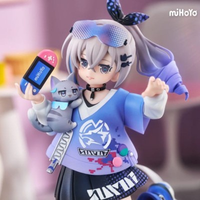 HONKAI STAR RAIL - Silver Wolf Ver. Rise Up Little Cat Series Ribose PVC Figure 19 cm
