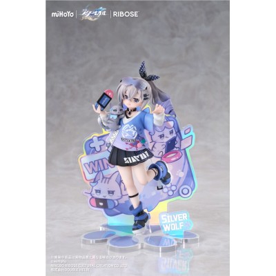 HONKAI STAR RAIL - Silver Wolf Ver. Rise Up Little Cat Series Ribose PVC Figure 19 cm