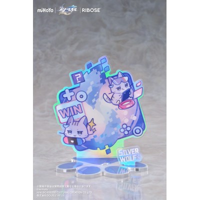 HONKAI STAR RAIL - Silver Wolf Ver. Rise Up Little Cat Series Ribose PVC Figure 19 cm
