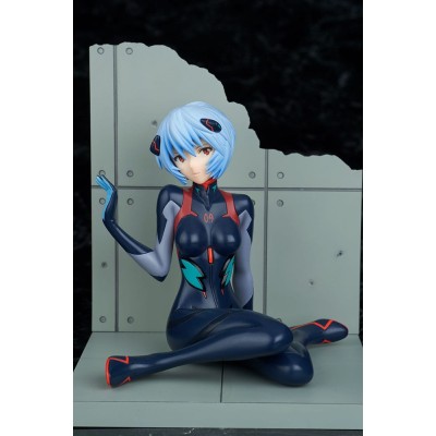 EVANGELION - Tentative Name Rei Ayanami Plugsuit Ver. New Movie Edition Bellfine 1/7 PVC Figure 10 cm