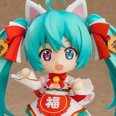 VOCALOID - Hatsune Miku Maneki Miku Ver. Character Vocal Series 01 Nendoroid Action Figure 10 cm