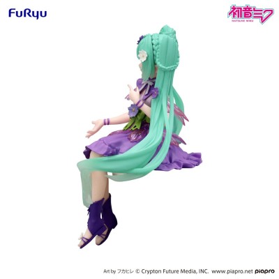 HATSUNE MIKU - Flower Fairy Cosmos Purple Color Ver. Noodle Stopper Furyu PVC Figure 14 cm