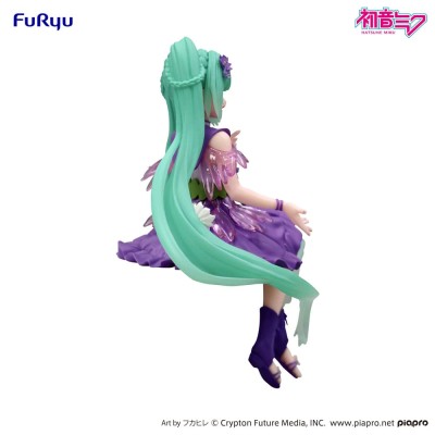 HATSUNE MIKU - Flower Fairy Cosmos Purple Color Ver. Noodle Stopper Furyu PVC Figure 14 cm