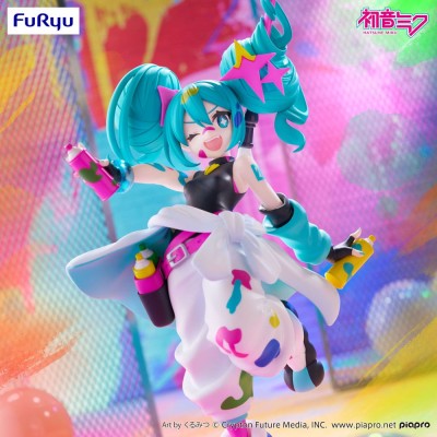 HATSUNE MIKU - Miku Paint Girl Trio-Try-iT Furyu PVC Figure 19 cm