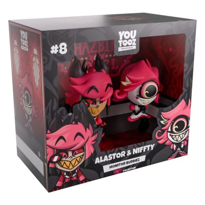 HAZBIN HOTEL - Alastor & Niffty Monitor Buddiez Vinyl Figures 