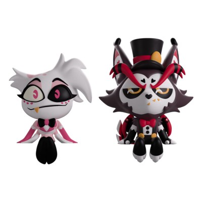 HAZBIN HOTEL - Angel Dust & Husk Monitor Buddiez Vinyl Figures