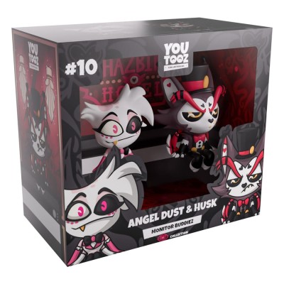 HAZBIN HOTEL - Angel Dust & Husk Monitor Buddiez Vinyl Figures