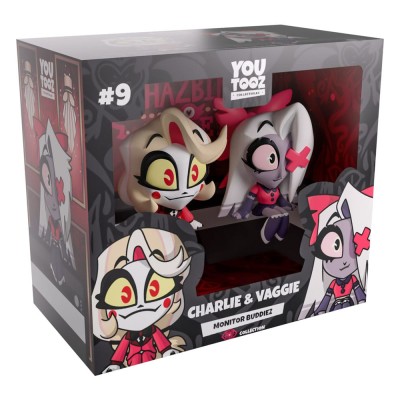HAZBIN HOTEL - Charlie & Vaggie Monitor Buddiez Vinyl Figures