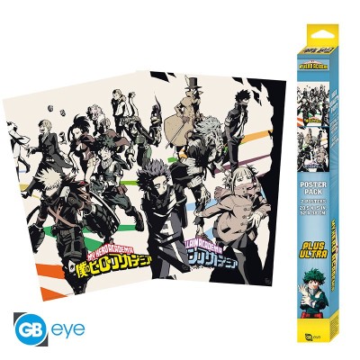 MY HERO ACADEMIA Set 2 Chibi Posters Heroes/Villains (52x38cm)