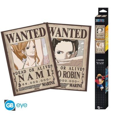 ONE PIECE Set 2 Chibi Posters Nami & Robin (52x38cm)