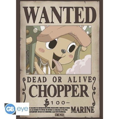 ONE PIECE Set 2 Chibi Posters Wanted Chopper & Brook