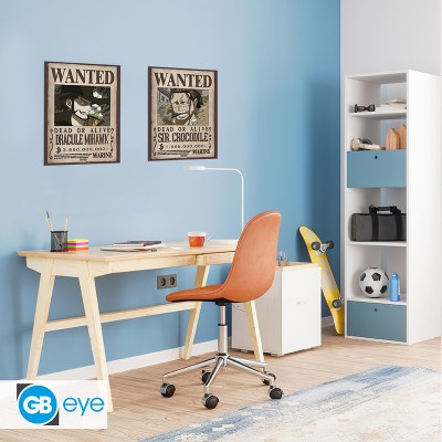 ONE PIECE Set 2 Chibi Posters Wanted Mihawk & Crocodile (52x38cm)