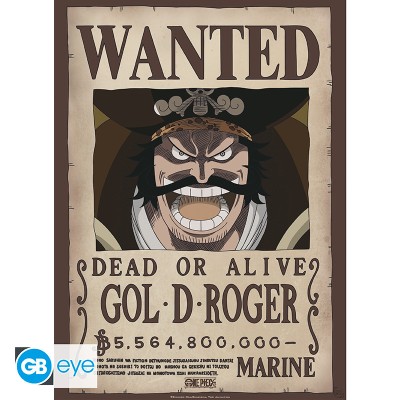ONE PIECE Set 2 Chibi Posters Wanted Roger & Whitebeard (52x38cm)