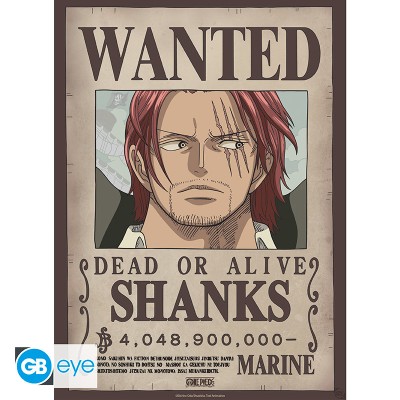 ONE PIECE Set 2 Chibi Posters Wanted Shanks & Blackbeard (52x38cm)