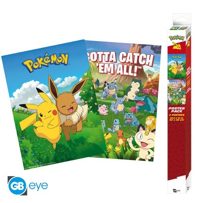 POKEMON Set 2 Chibi Posters Environments (52x38cm)