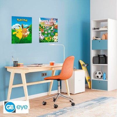 POKEMON Set 2 Chibi Posters Environments (52x38cm)