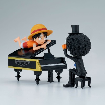 ONE PIECE - Monkey.D.Luffy & Brook "That's great!! After all this time, he's still..!!!" Log Stories World Collectable Figure Ba