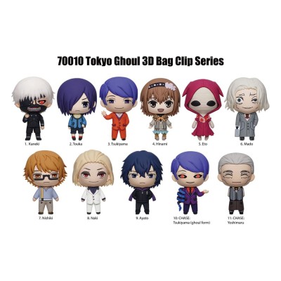 TOKYO GHOUL - 3D PVC Bag Clips Series 2 (1 clip casuale)