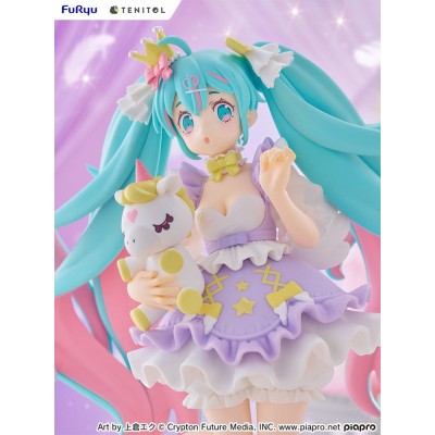 HATSUNE MIKU - Yumekawa Princess Lavender Ver. Tenitol PVC Figure 21 cm