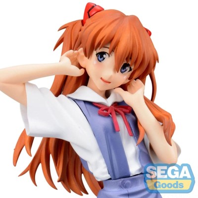 EVANGELION - Asuka Uniform Ver. XStellar Sega PVC Figure 21 cm