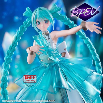HATSUNE MIKU - Evolve Clearluxe EmeraldGem Banpresto PVC Figure 28 cm