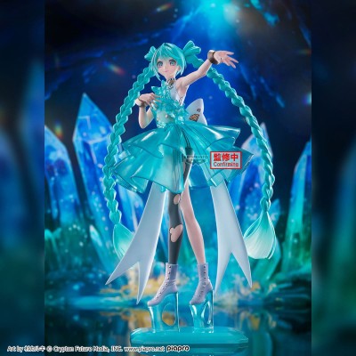 HATSUNE MIKU - Evolve Clearluxe EmeraldGem Banpresto PVC Figure 28 cm