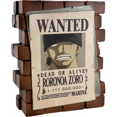ONE PIECE - Wanted Roronoa Zoro Salvadanaio One Piece 16 cm
