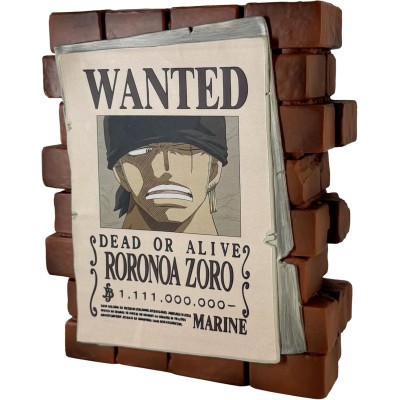 ONE PIECE - Wanted Roronoa Zoro Salvadanaio One Piece 16 cm