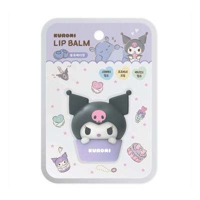 SANRIO - Kuromi Korean Lip Balm Blueberry Flavor (burrocacao al mirtillo) 8 g