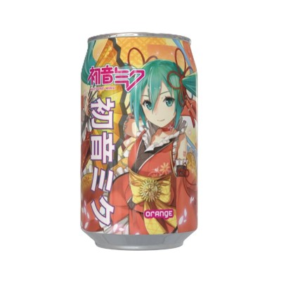 HATSUNE MIKU Orange flavoured carbonated soft drink 330 ml