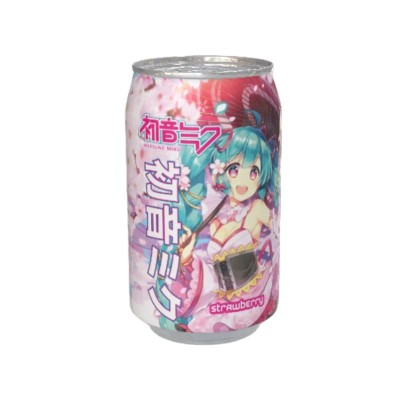 HATSUNE MIKU Strawberry flavoured carbonated soft drink 330 ml
