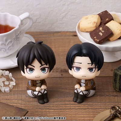 ATTACK ON TITAN - Eren Jaeger & Levi Set (with gift) Look Up Megahouse PVC Figure 11 cm