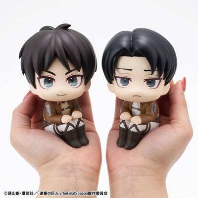 ATTACK ON TITAN - Eren Jaeger & Levi Set (with gift) Look Up Megahouse PVC Figure 11 cm