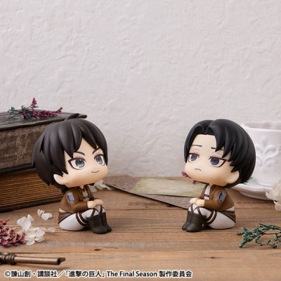 ATTACK ON TITAN - Eren Jaeger & Levi Set (with gift) Look Up Megahouse PVC Figure 11 cm