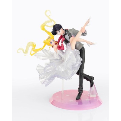 SAILOR MOON - Usagi & Tuxedo Mask Moonlight Glow Edition FiguartsZERO Chouette Bandai PVC Figure 24 cm