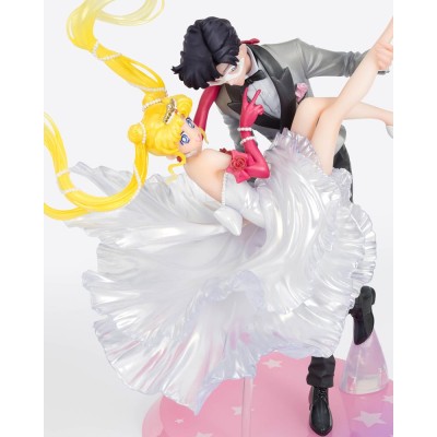 SAILOR MOON - Usagi & Tuxedo Mask Moonlight Glow Edition FiguartsZERO Chouette Bandai PVC Figure 24 cm