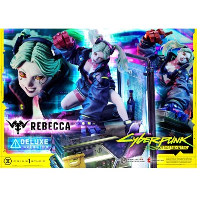 CYBERPUNK: EDGERUNNERS - Rebecca Deluxe Bonus Version Real Elite Masterline Series Statue 1/4 Prime 1 Studio PVC Figure 54 cm