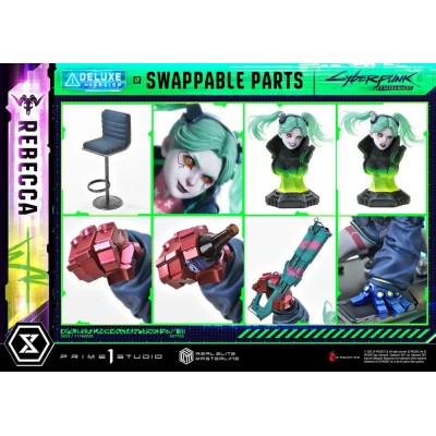 CYBERPUNK: EDGERUNNERS - Rebecca Deluxe Bonus Version Real Elite Masterline Series Statue 1/4 Prime 1 Studio PVC Figure 54 cm